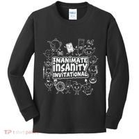 Creator Ink Inanimate Insanity Black And White Kids Long Sleeve Shirt thumb 0