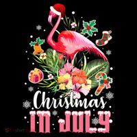 Christmas In July Cool Gift Pink Flamingo Gift Coffee Mug thumb 5