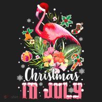 Christmas In July Cool Gift Pink Flamingo Gift Beanie thumb 2
