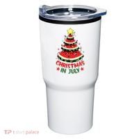 Christmas In July Shirts Watermelon Xmas Tree Tumbler thumb 0