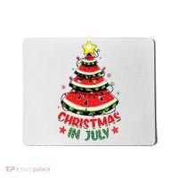 Christmas In July Shirts Watermelon Xmas Tree Mousepad thumb 0