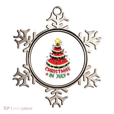 Christmas In July Shirts Watermelon Xmas Tree Ornament