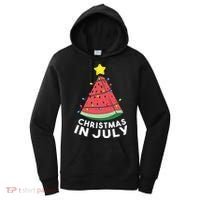 Christmas In July Summer Watermelon Xmas Tree Women's Hoodie thumb 0