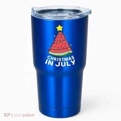 Christmas In July Summer Watermelon Xmas Tree Tumbler