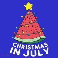 Christmas In July Summer Watermelon Xmas Tree Women's Tank Top thumb 5