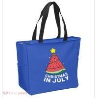 Christmas In July Summer Watermelon Xmas Tree Tote Bag thumb 2
