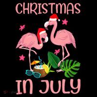 Christmas In July Flamingo Wearing Santa Hat Coffee Mug thumb 5