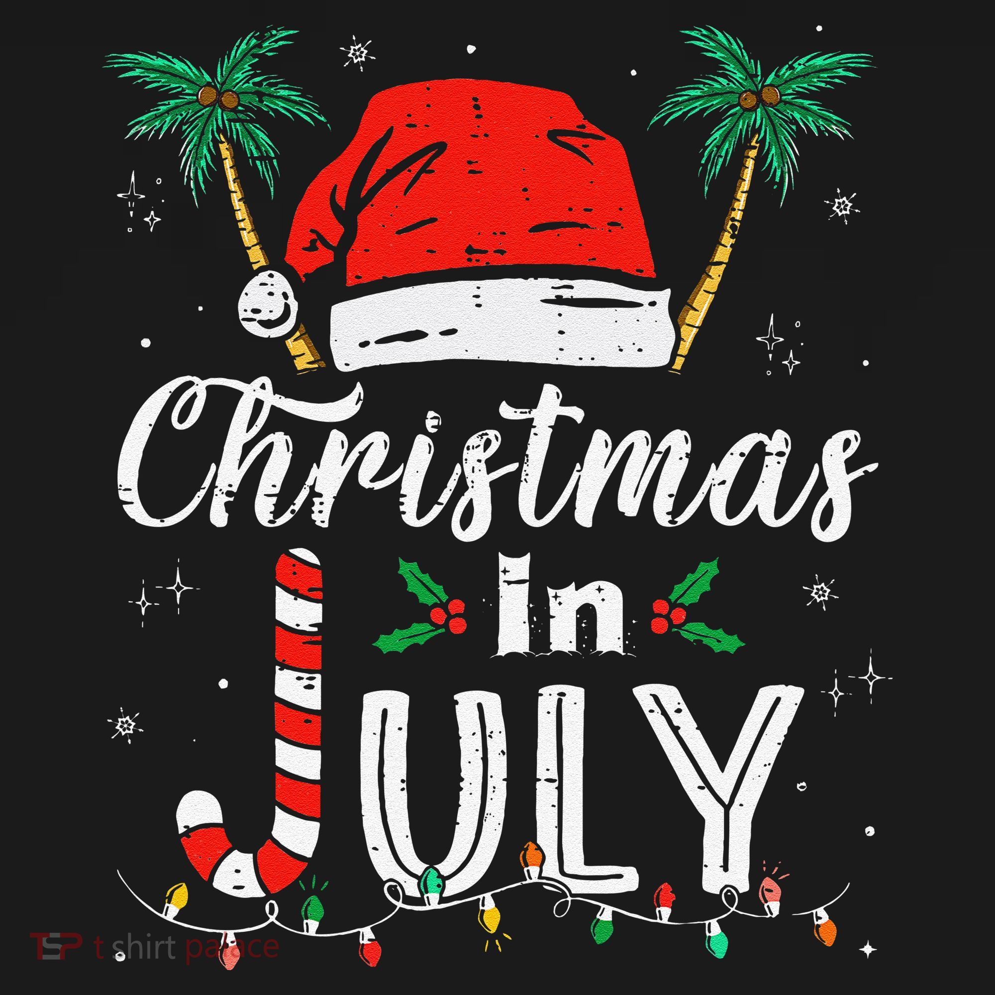 Christmas In July Santa Hat Funny Xmas Ornament