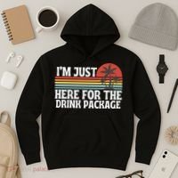 Cruise I’M Just Here For The Drink Package Hoodie thumb 3