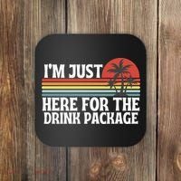 Cruise I’M Just Here For The Drink Package Coaster thumb 0
