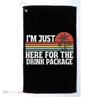 Cruise I’M Just Here For The Drink Package Golf Towel thumb 0