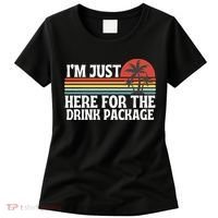 Cruise I’M Just Here For The Drink Package Women's T-Shirt thumb 0