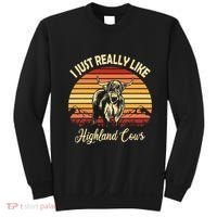 Cowgirl I Just Really Like Highland Cows Scottish Cow Sweatshirt thumb 0