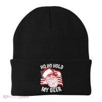 Christmas In July Santa Ho Ho Hold My Beer Beanie thumb 0