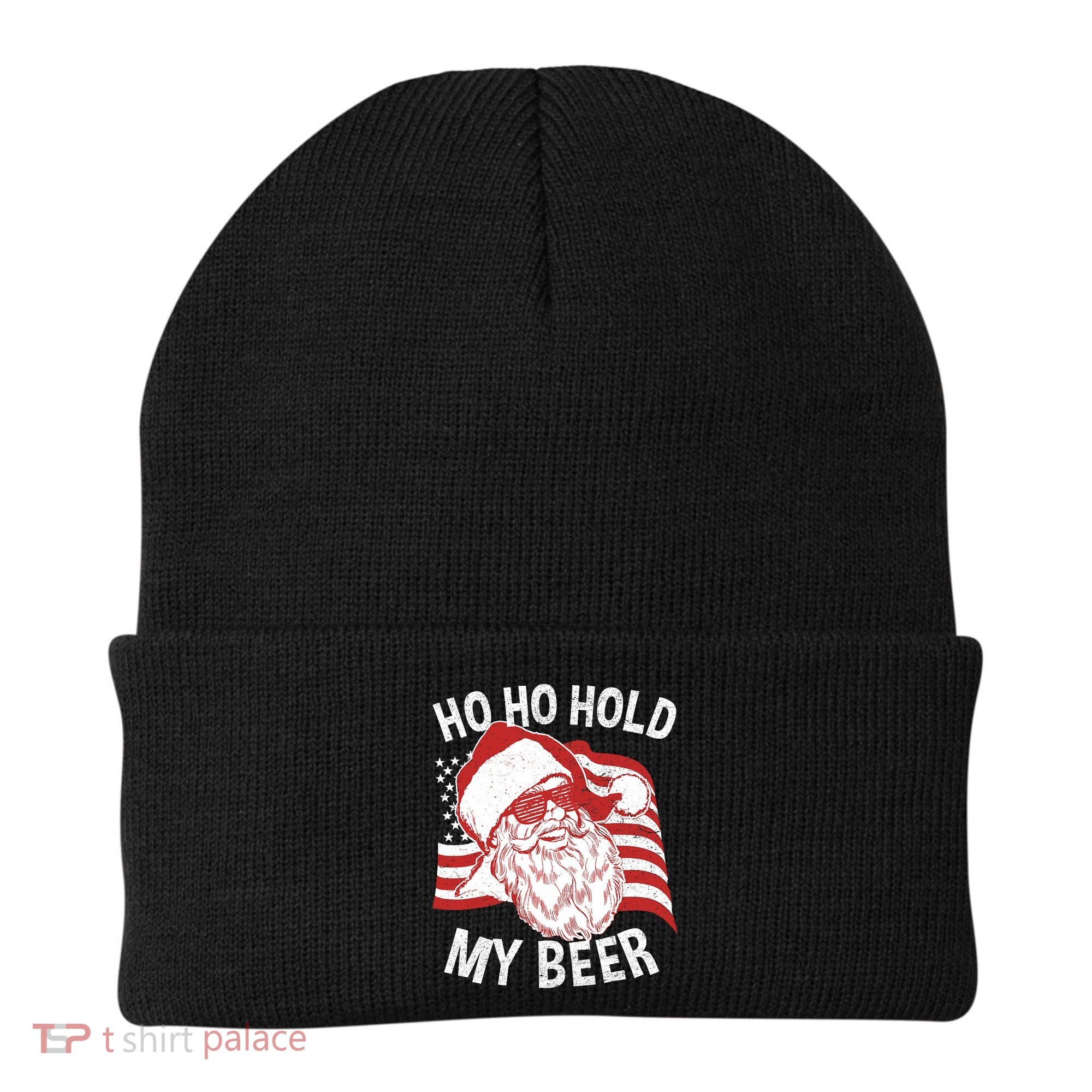 Christmas In July Santa Ho Ho Hold My Beer Beanie