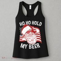 Christmas In July Santa Ho Ho Hold My Beer Women's Tank Top thumb 3