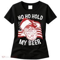 Christmas In July Santa Ho Ho Hold My Beer Women's T-Shirt thumb 0