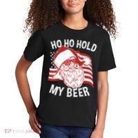 Christmas In July Santa Ho Ho Hold My Beer Kids T-Shirt thumb 2