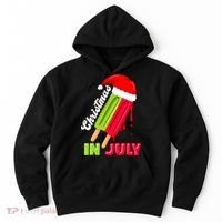 Christmas In July Watermelon Ice Pops Fun Christmas In July Hoodie thumb 0