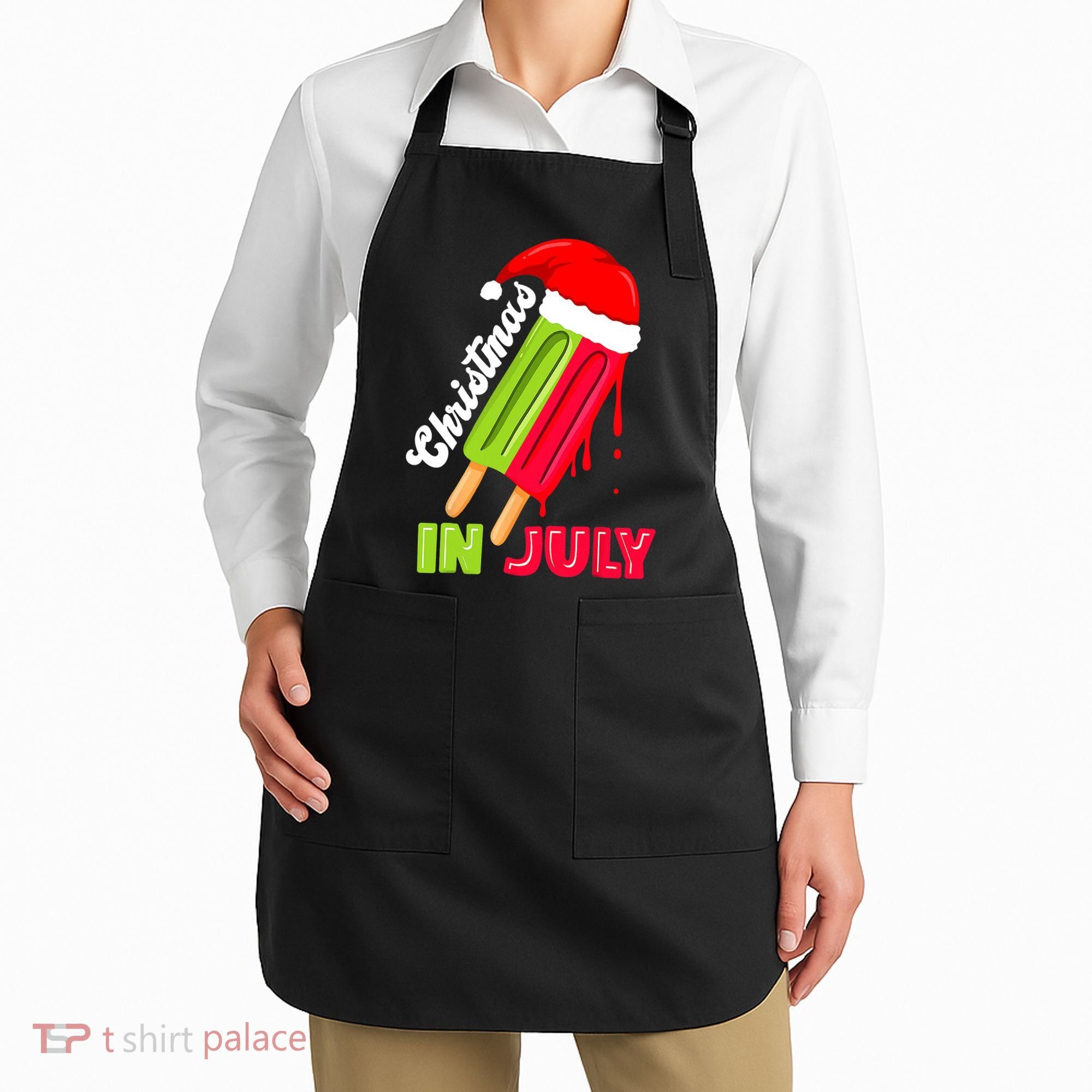 Christmas In July Watermelon Ice Pops Fun Christmas In July Apron