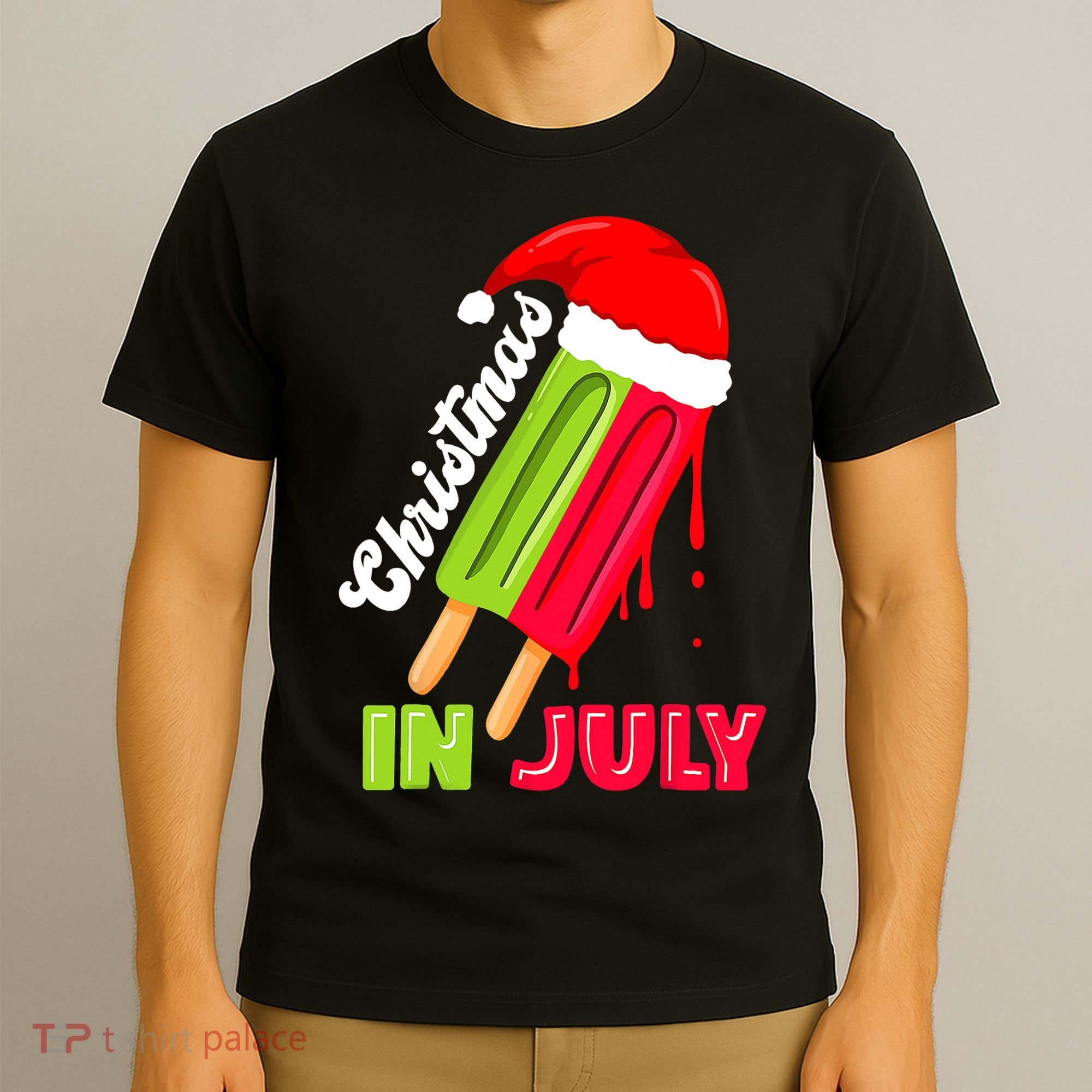 Christmas In July Watermelon Ice Pops Fun Christmas In July T-Shirt