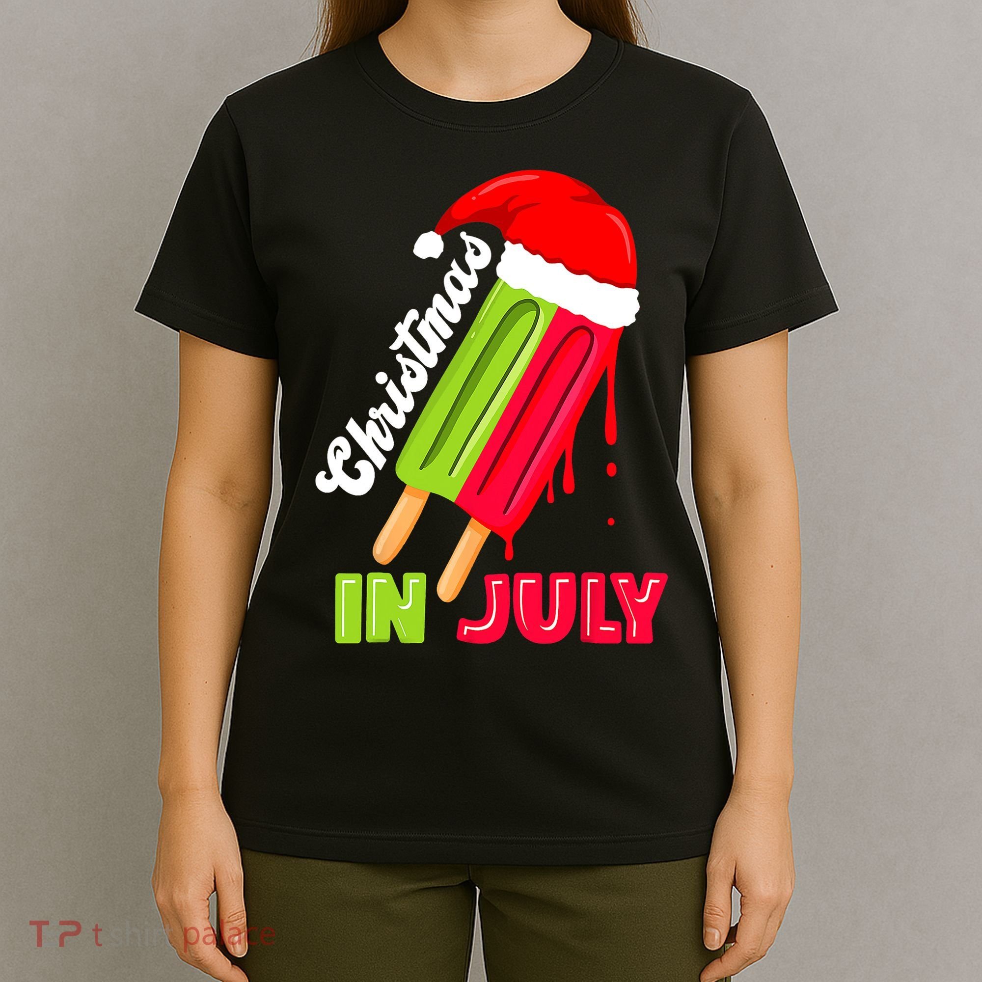 Christmas In July Watermelon Ice Pops Fun Christmas In July T-Shirt