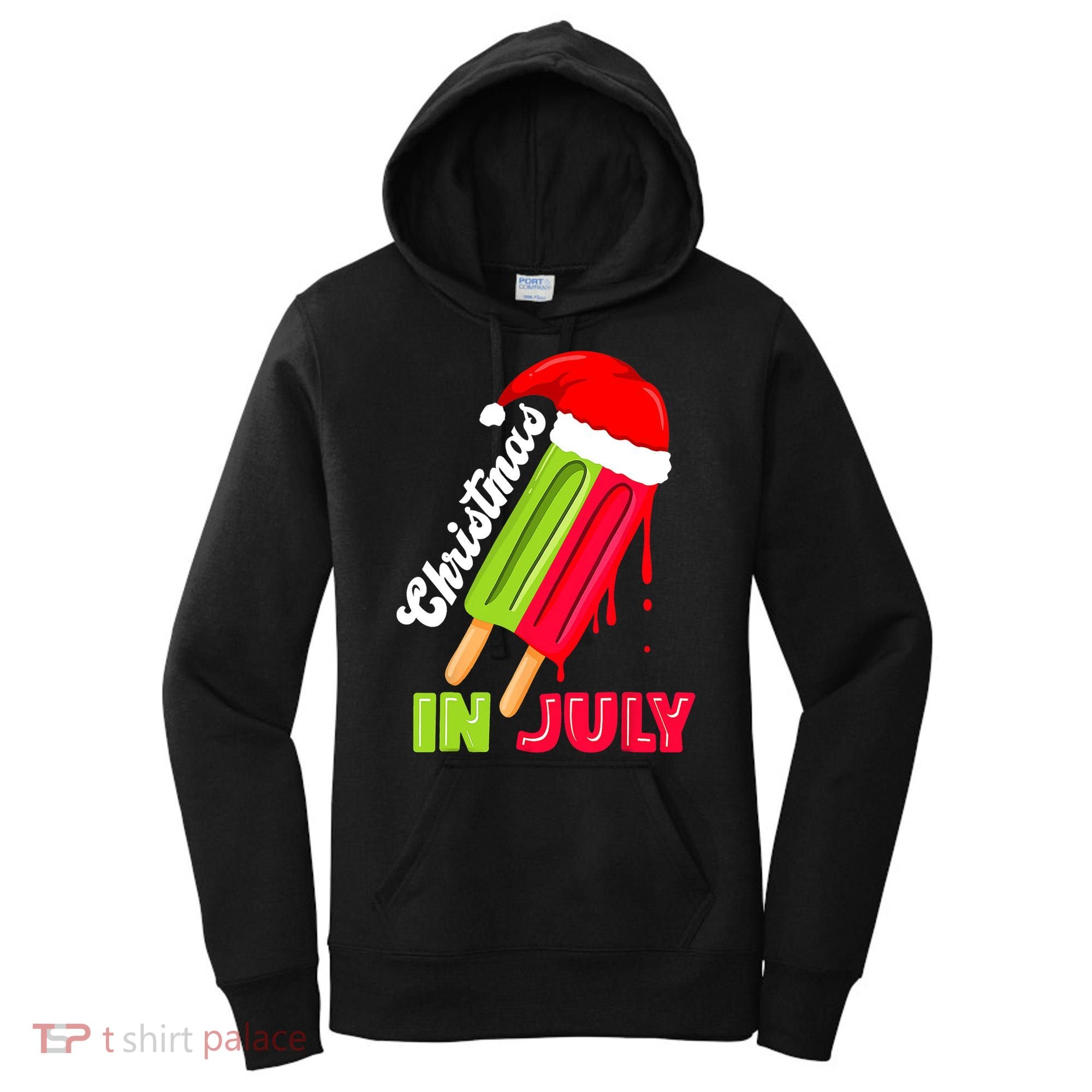 Christmas In July Watermelon Ice Pops Fun Christmas In July Women's Hoodie