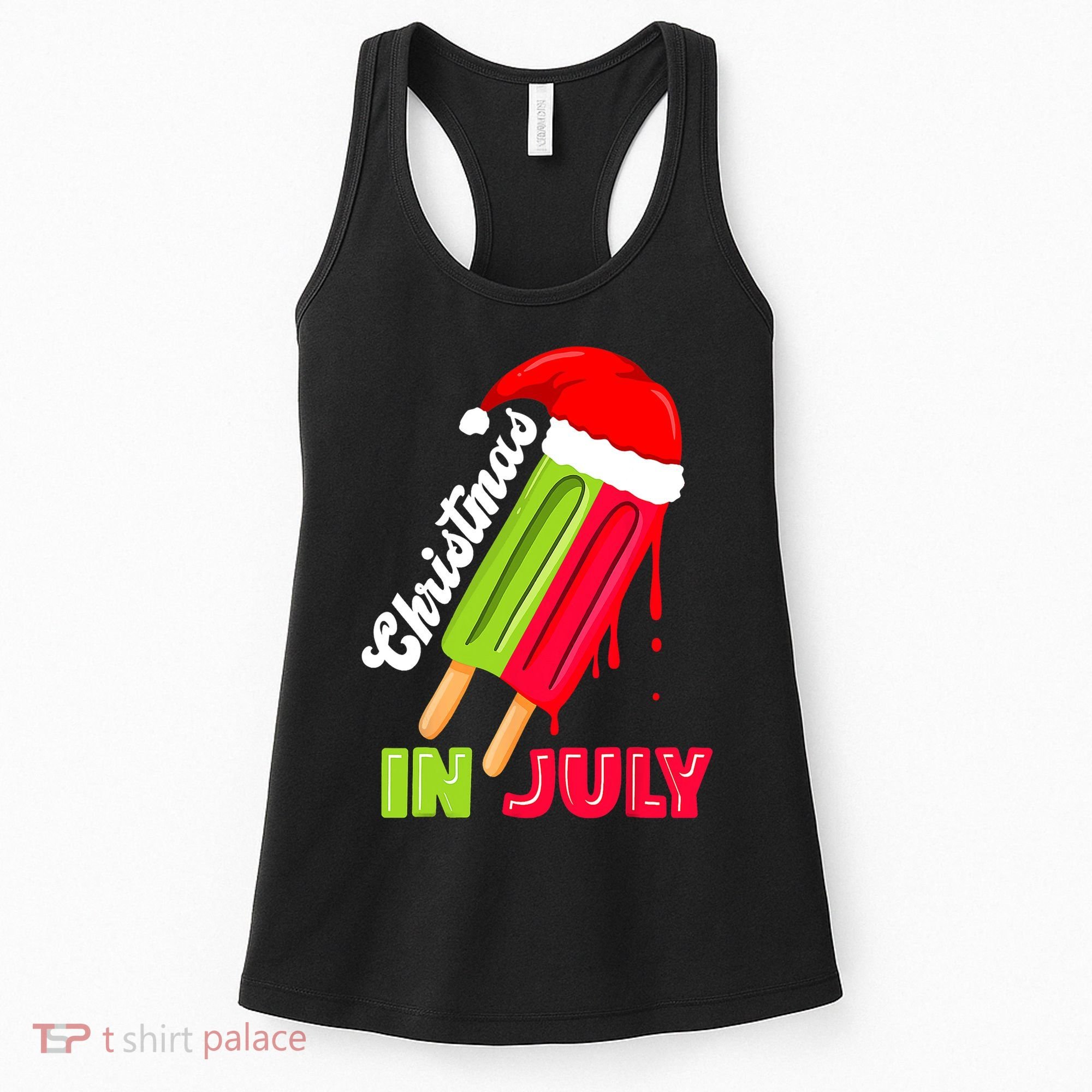 Christmas In July Watermelon Ice Pops Fun Christmas In July Women's Tank Top