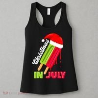 Christmas In July Watermelon Ice Pops Fun Christmas In July Women's Tank Top thumb 3