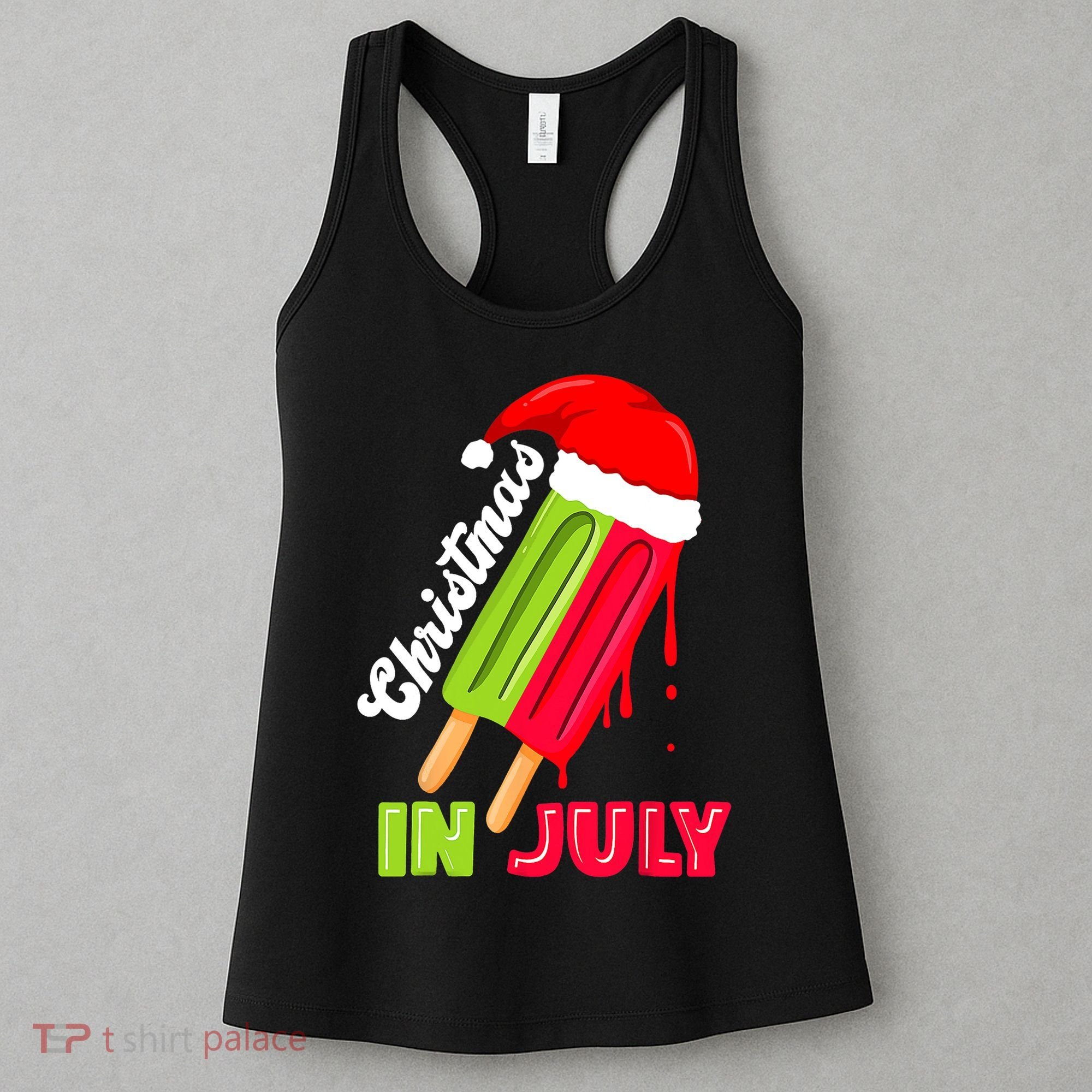 Christmas In July Watermelon Ice Pops Fun Christmas In July Women's Tank Top