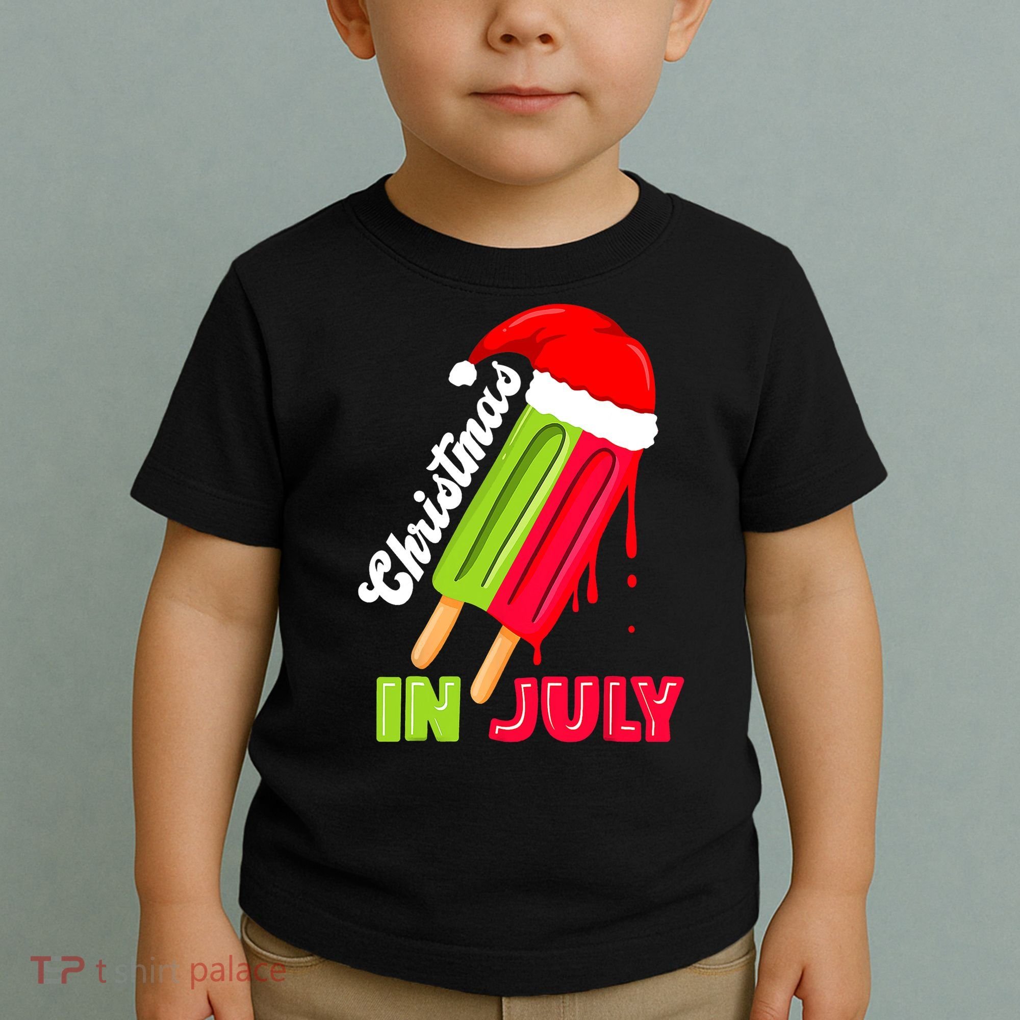 Christmas In July Watermelon Ice Pops Fun Christmas In July Toddler T-Shirt
