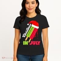 Christmas In July Watermelon Ice Pops Fun Christmas In July Women's T-Shirt thumb 4
