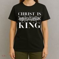 Christ Is King Christian Crown Of Thorns Christ Is King T-Shirt thumb 4