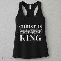 Christ Is King Christian Crown Of Thorns Christ Is King Women's Tank Top thumb 3