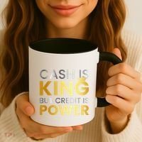 Cash Is King ...But Credit Is Power Coffee Mug thumb 3