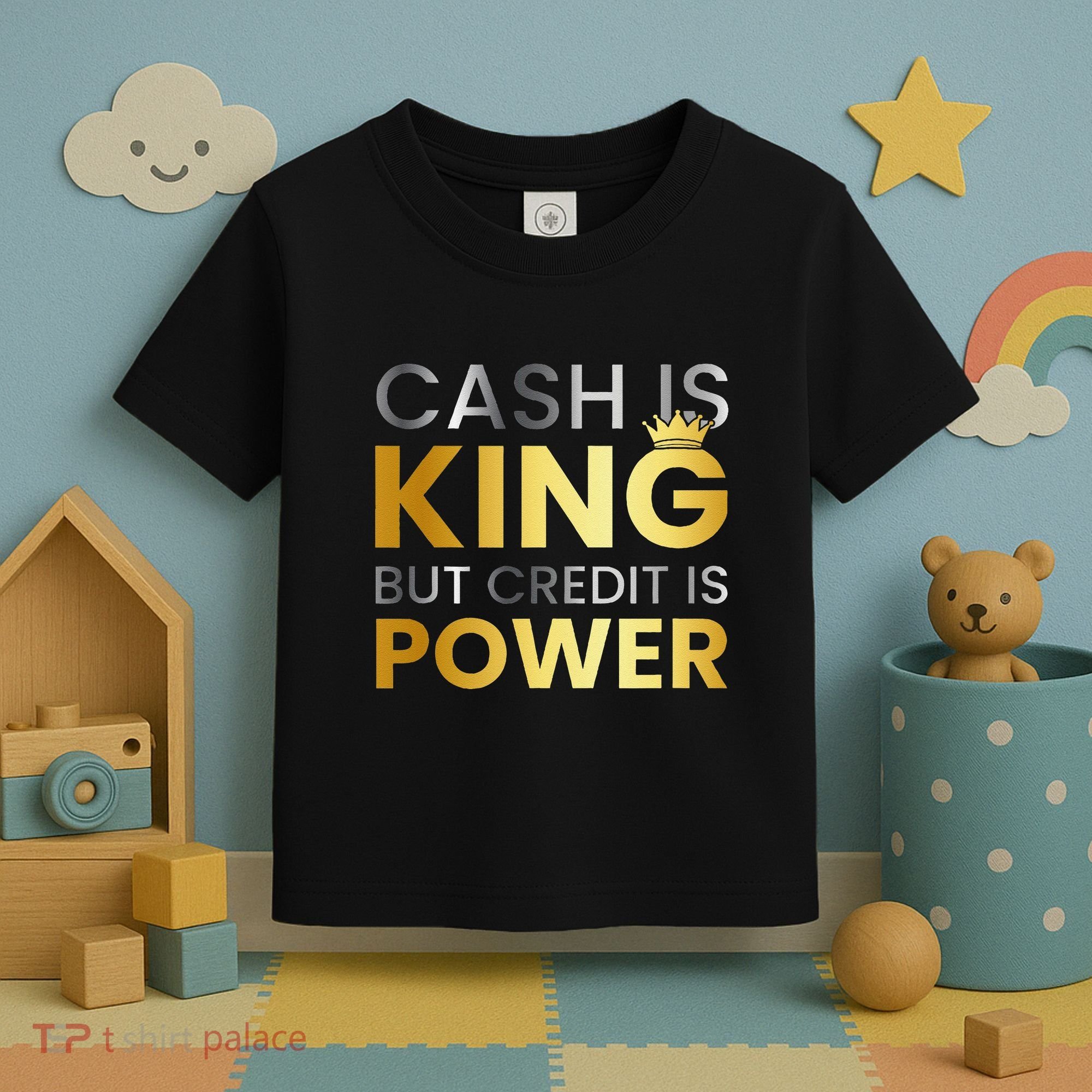 Cash Is King ...But Credit Is Power Toddler T-Shirt