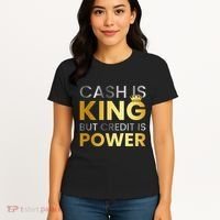 Cash Is King ...But Credit Is Power Women's T-Shirt thumb 4