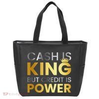 Cash Is King ...But Credit Is Power Tote Bag thumb 0