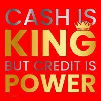 Cash Is King ...But Credit Is Power Santa Hat thumb 1