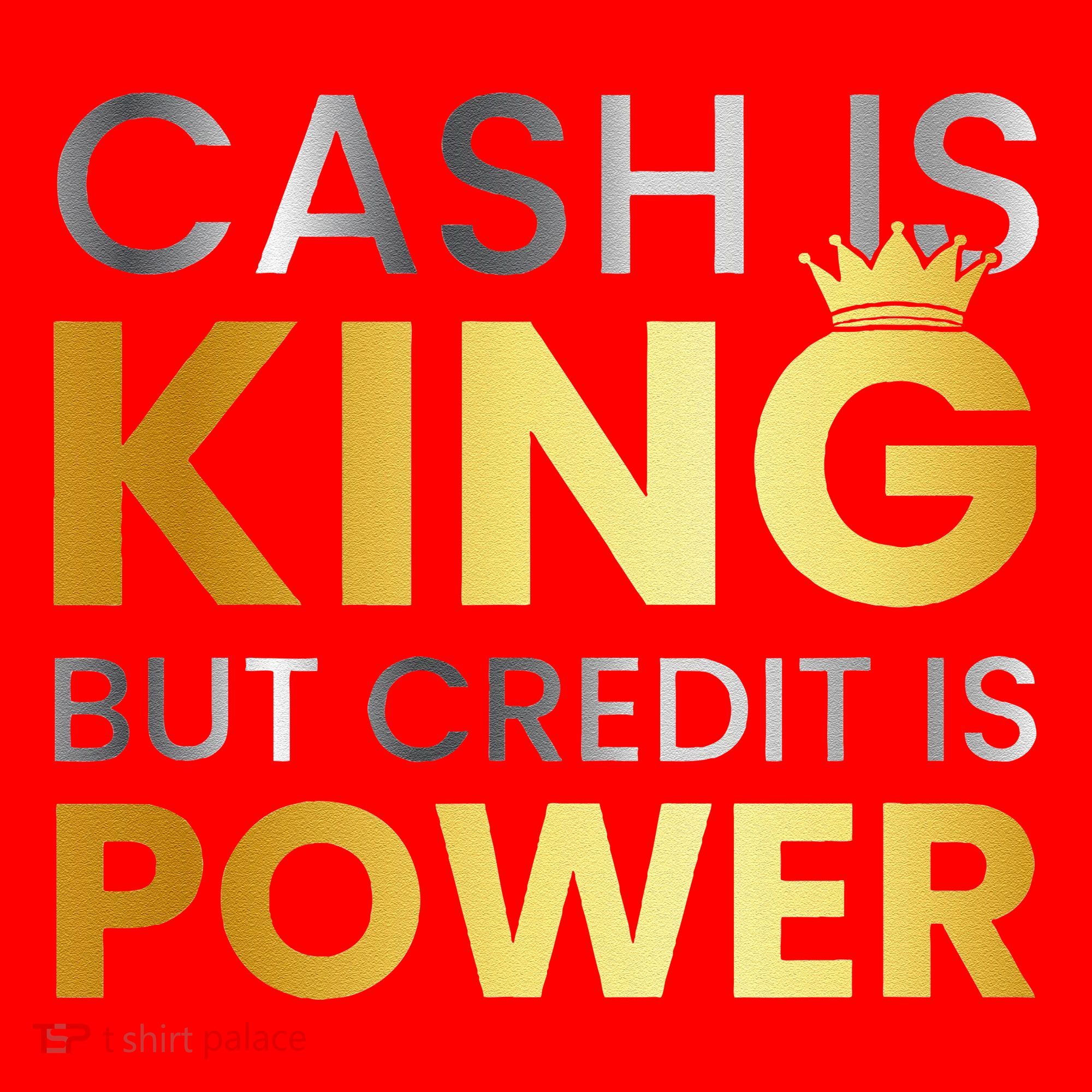 Cash Is King ...But Credit Is Power Santa Hat
