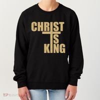 Christ Is King Jesus Is King Cross Crucifix Women's Sweatshirt thumb 0