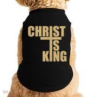 Christ Is King Jesus Is King Cross Crucifix Doggie Tank thumb 0