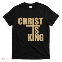 Christ Is King Jesus Is King Cross Crucifix T-Shirt thumb 0