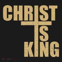Christ Is King Jesus Is King Cross Crucifix Women's Hoodie thumb 2