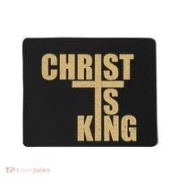 Christ Is King Jesus Is King Cross Crucifix Mousepad thumb 0
