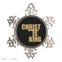 Christ Is King Jesus Is King Cross Crucifix Ornament thumb 0