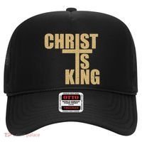 Christ Is King Jesus Is King Cross Crucifix Hat thumb 0