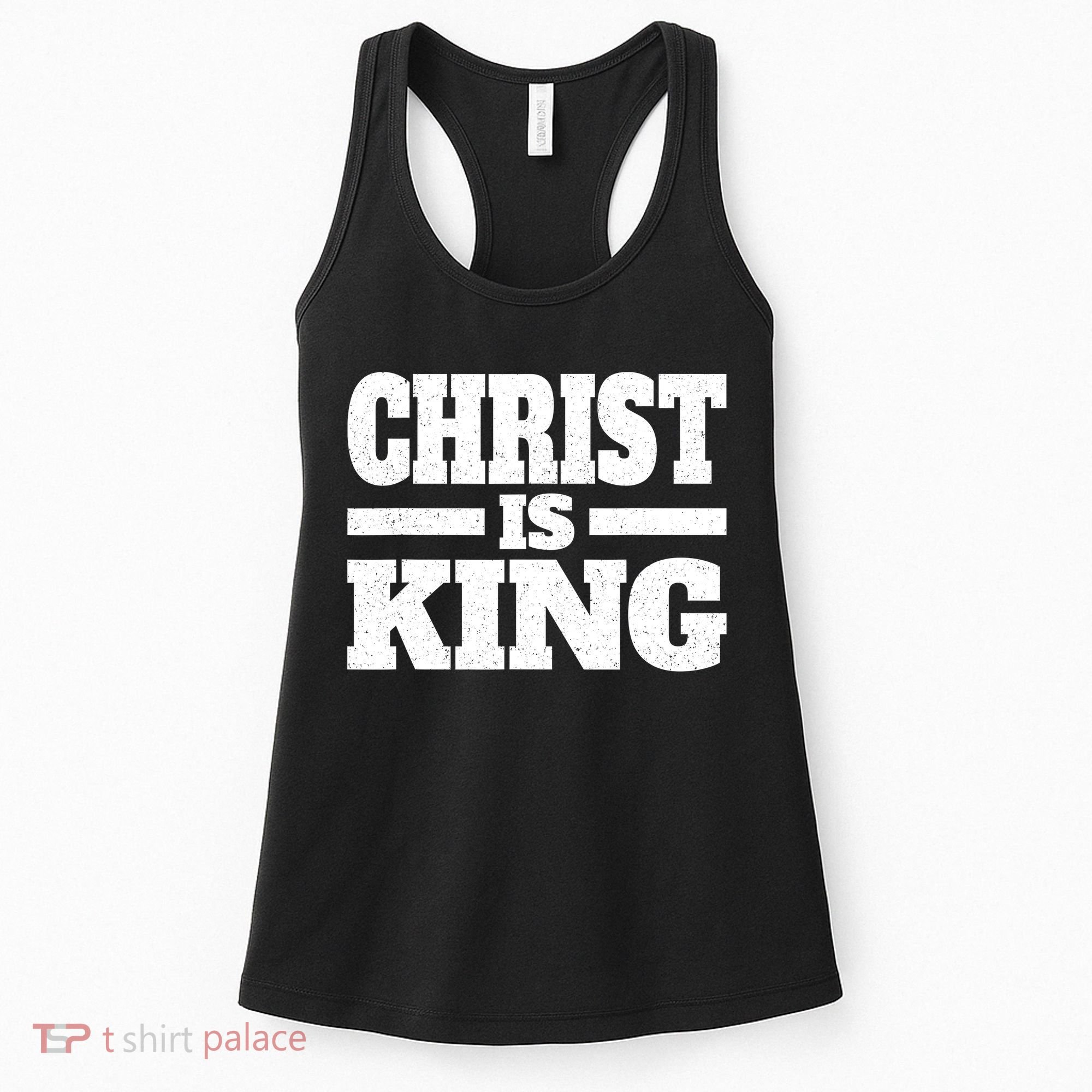 Christ Is King Jesus Is King Christian Faith Women's Tank Top