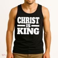 Christ Is King Jesus Is King Christian Faith Tank Top thumb 3