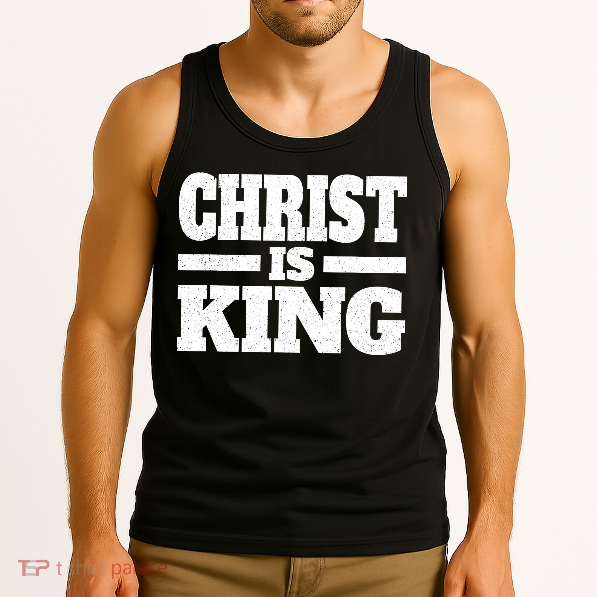 Christ Is King Jesus Is King Christian Faith Tank Top